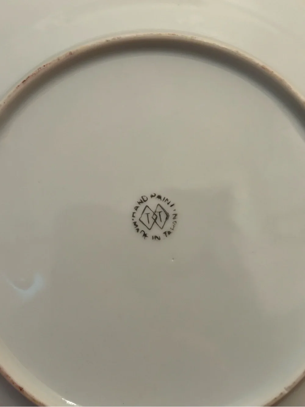 Hand-Painted Floral Bird Decorative Plate-Lusterware-Japan
